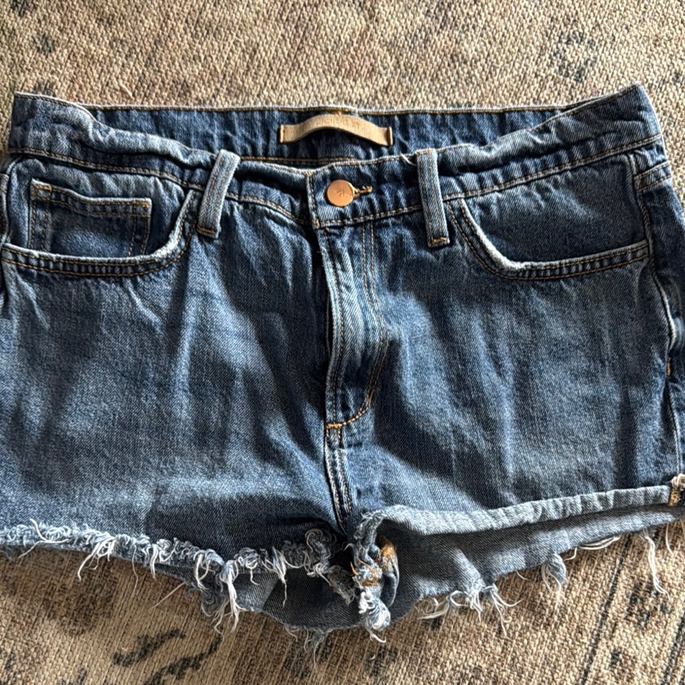Joe's Jeans Blue Jean Shorts Frayed Hem